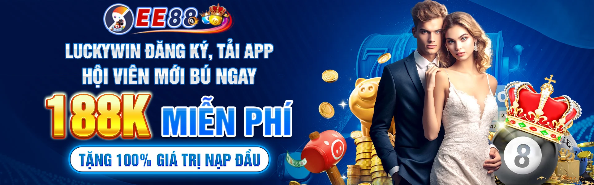 Hình giới thiệu trải nghiệm Ee88 trên máy tính, máy tính bảng và điện thoại